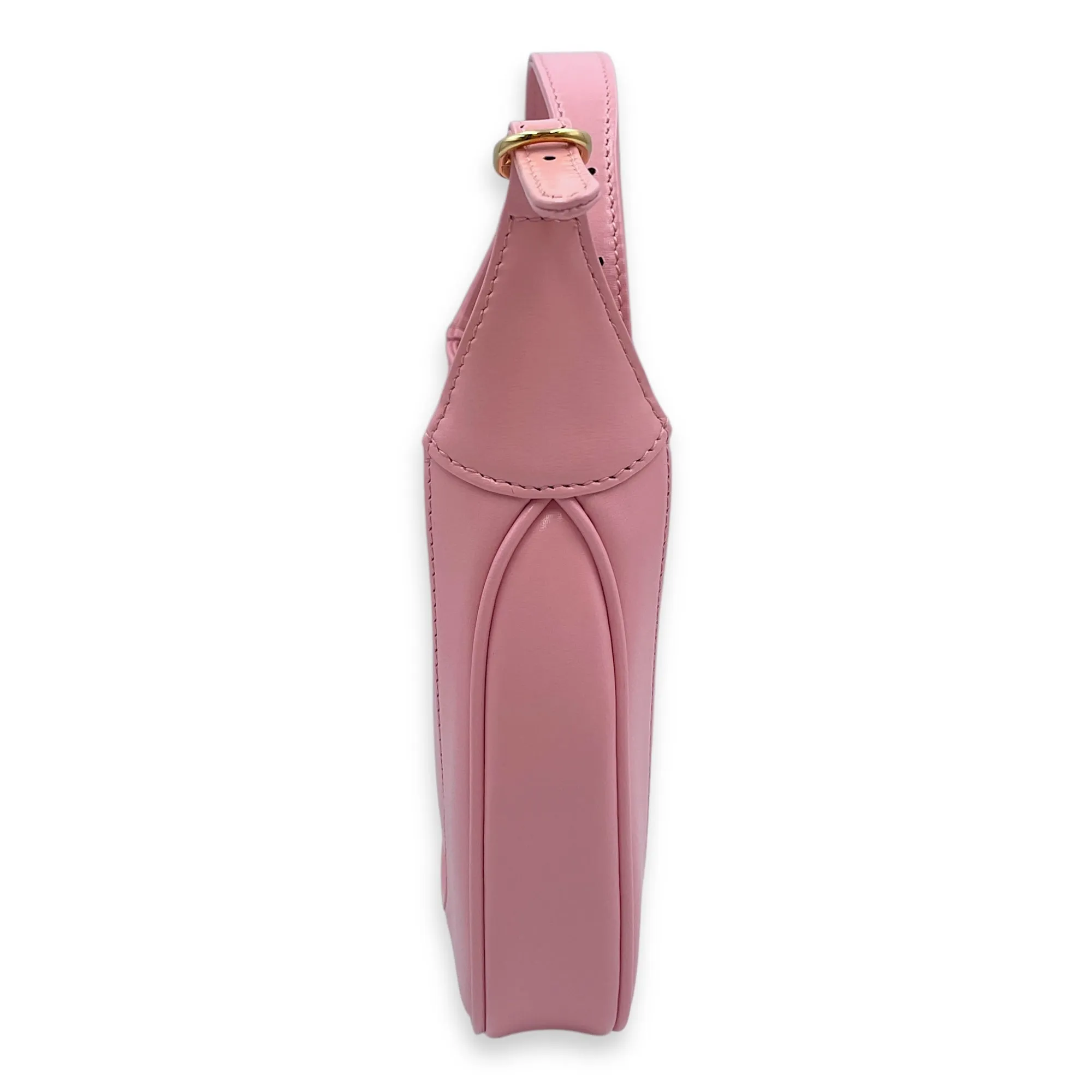 Jacki 1961 Mini Pink Crossbody Bag in Calfskin, Gold hardware