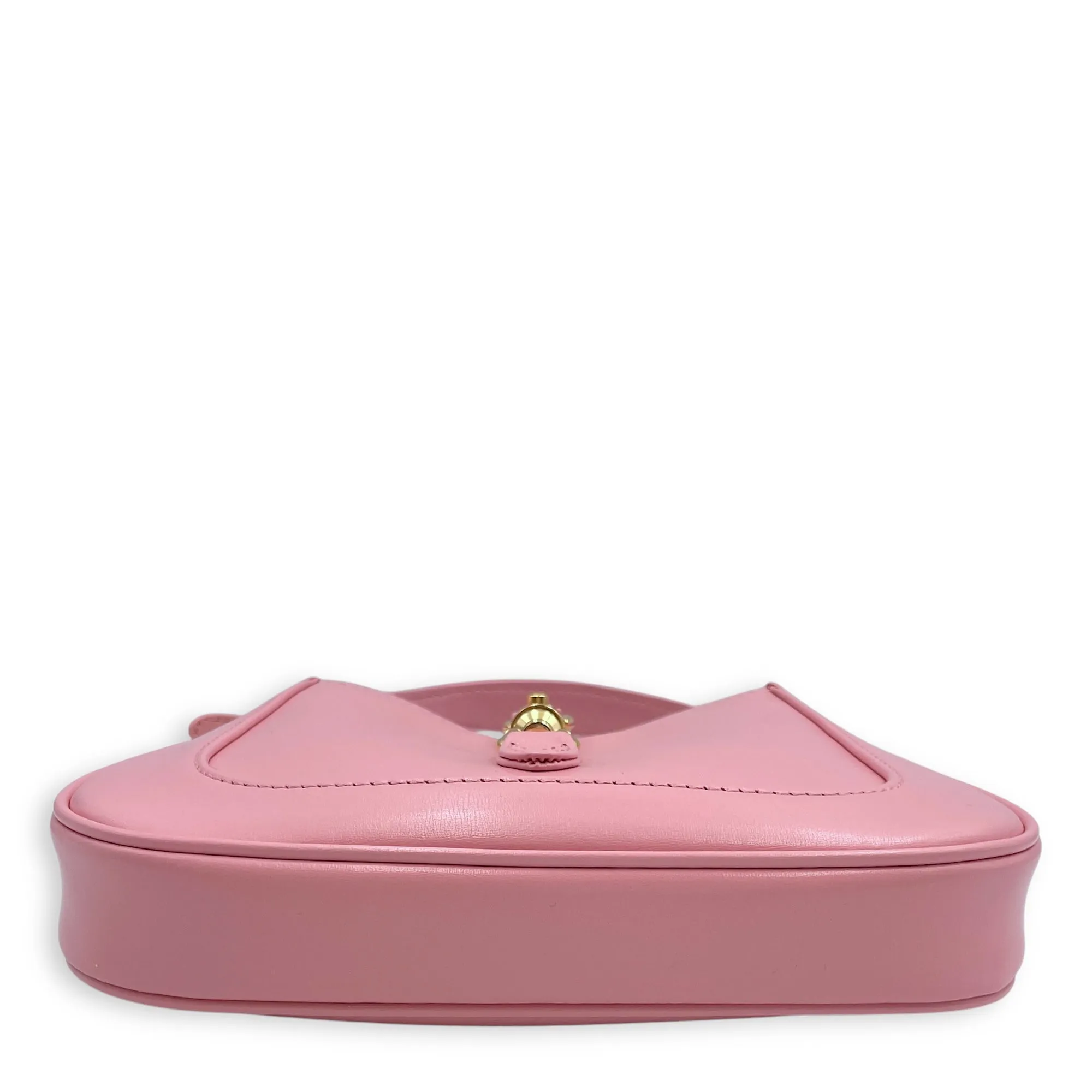 Jacki 1961 Mini Pink Crossbody Bag in Calfskin, Gold hardware