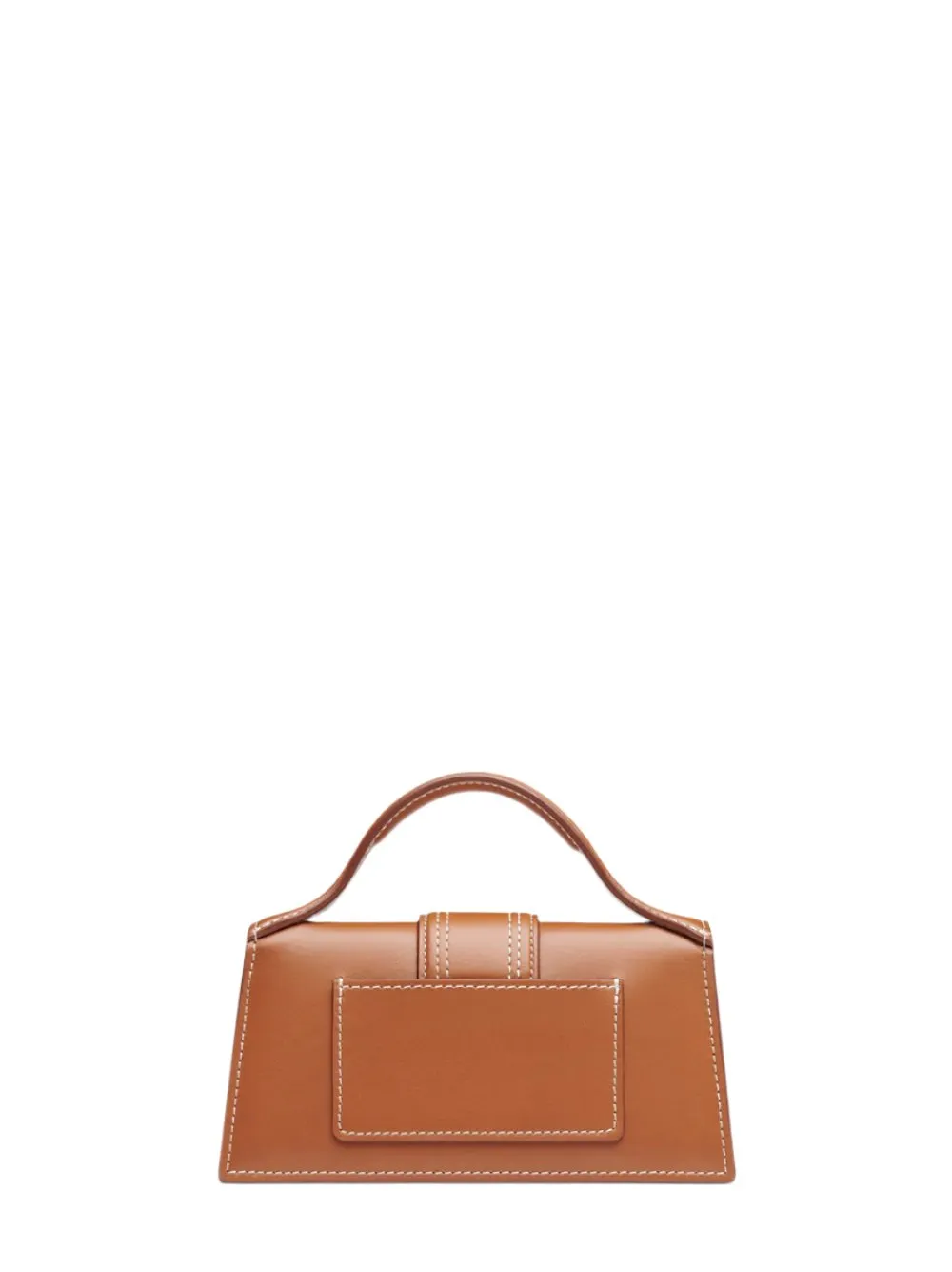Jacquemus Le Bambino Leather Top Handle Shoulder Bag in Light Brown