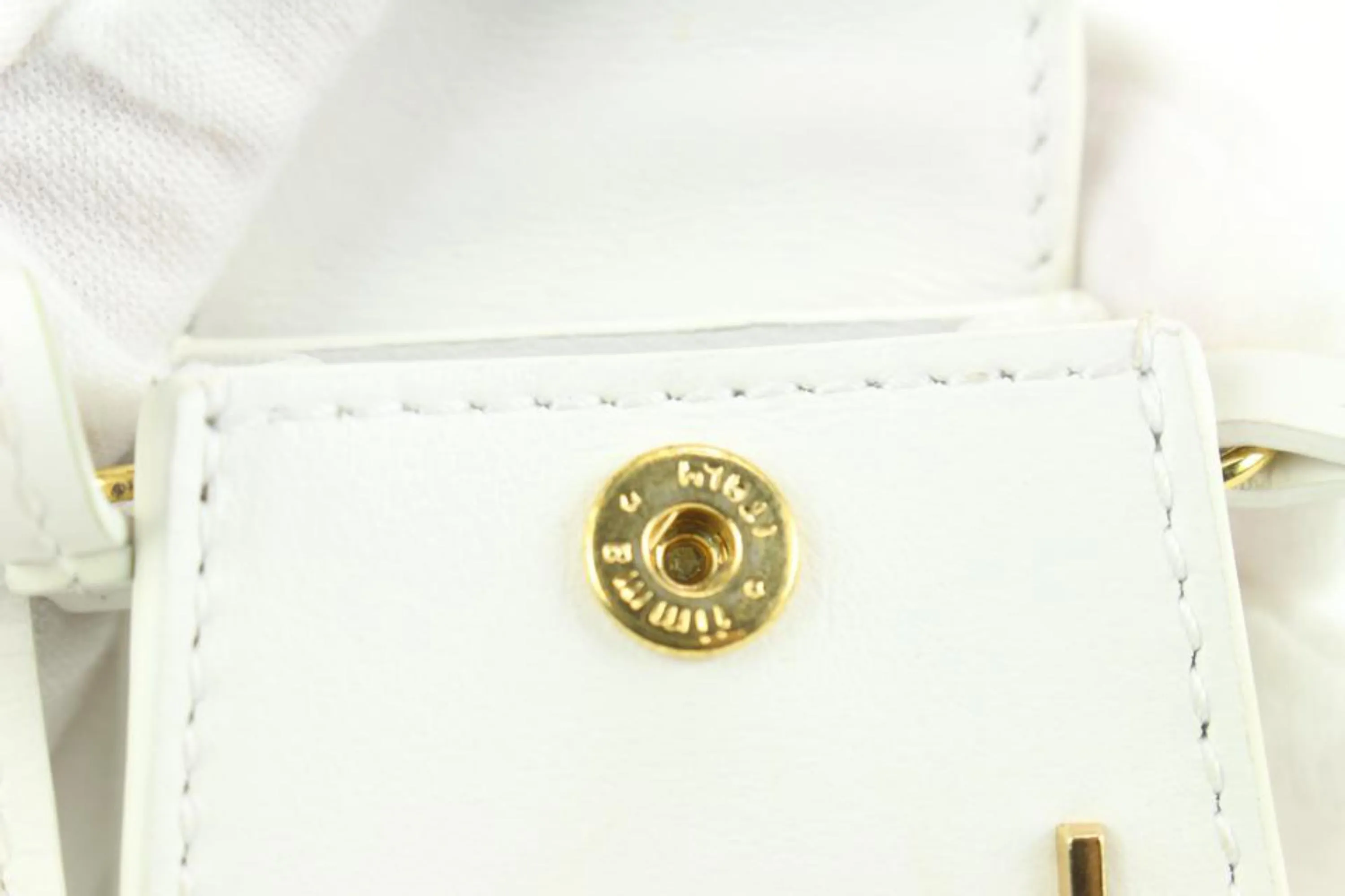 Jacquemus White Le Petit Chiquito Nano Mini Crossbody Bag 4j815