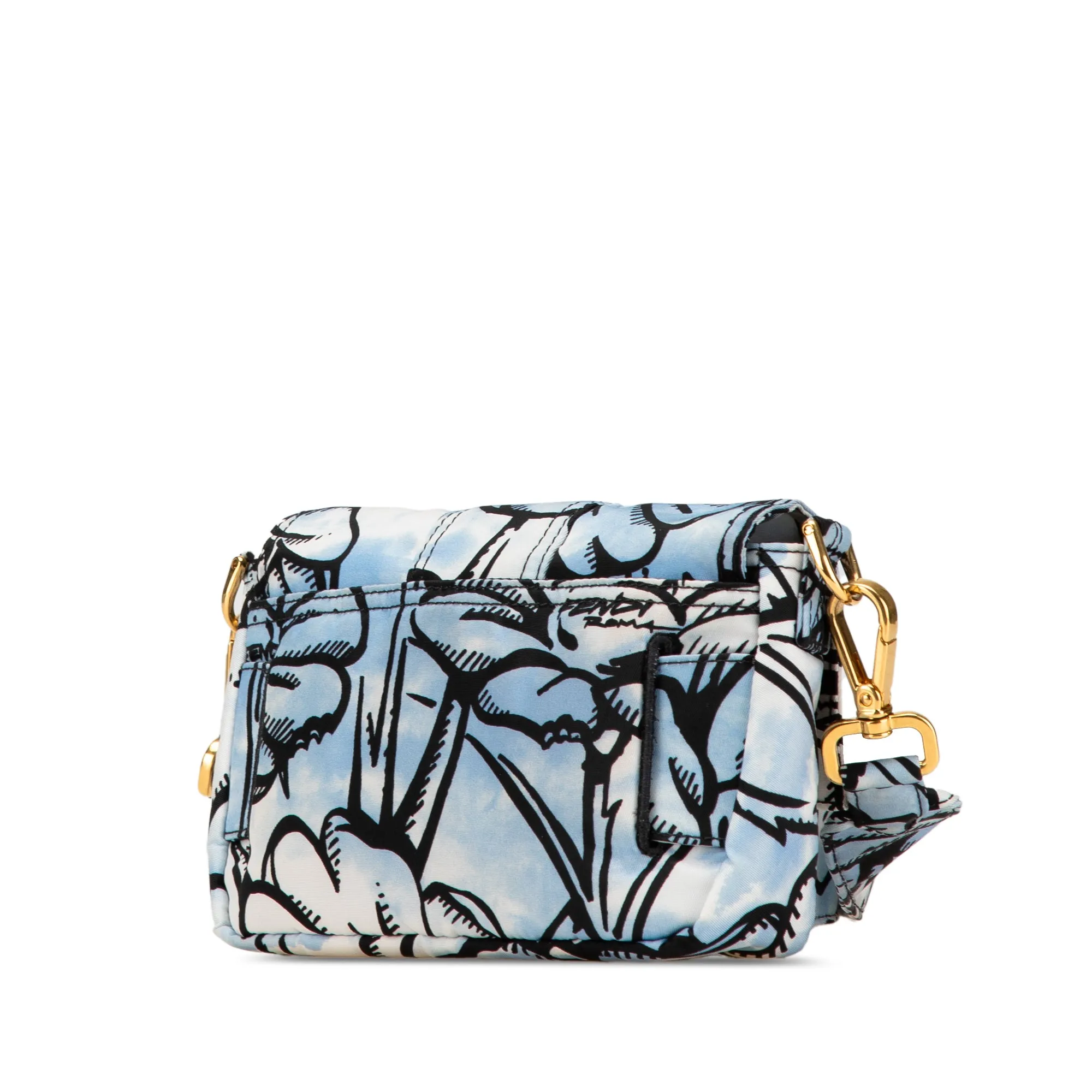 Joshua Vides Mini Nylon Convertible Baguette Crossbody