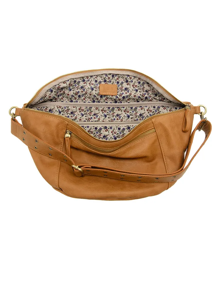 Joy Susan : Mel Large Sling / Crossbody Bag - Mid Tan