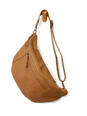Joy Susan : Mel Large Sling / Crossbody Bag - Mid Tan