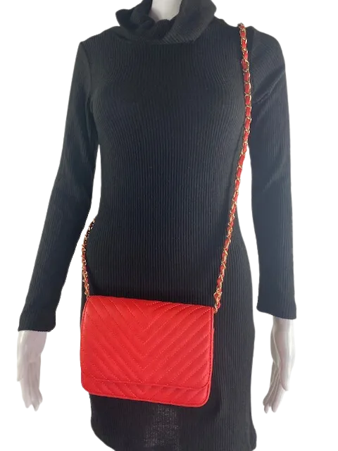 Juliet Trendy Bag Quilted Crossbody Bag Zipper Closure