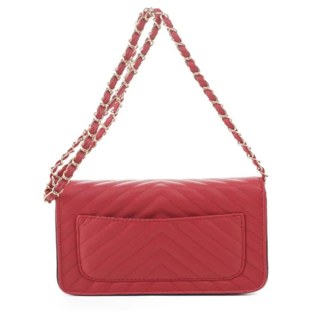 Juliet Trendy Bag Quilted Crossbody Bag Zipper Closure