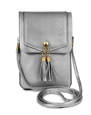 Kaleidoscope Accessories Metallic Crossbody Cell Phone Bag