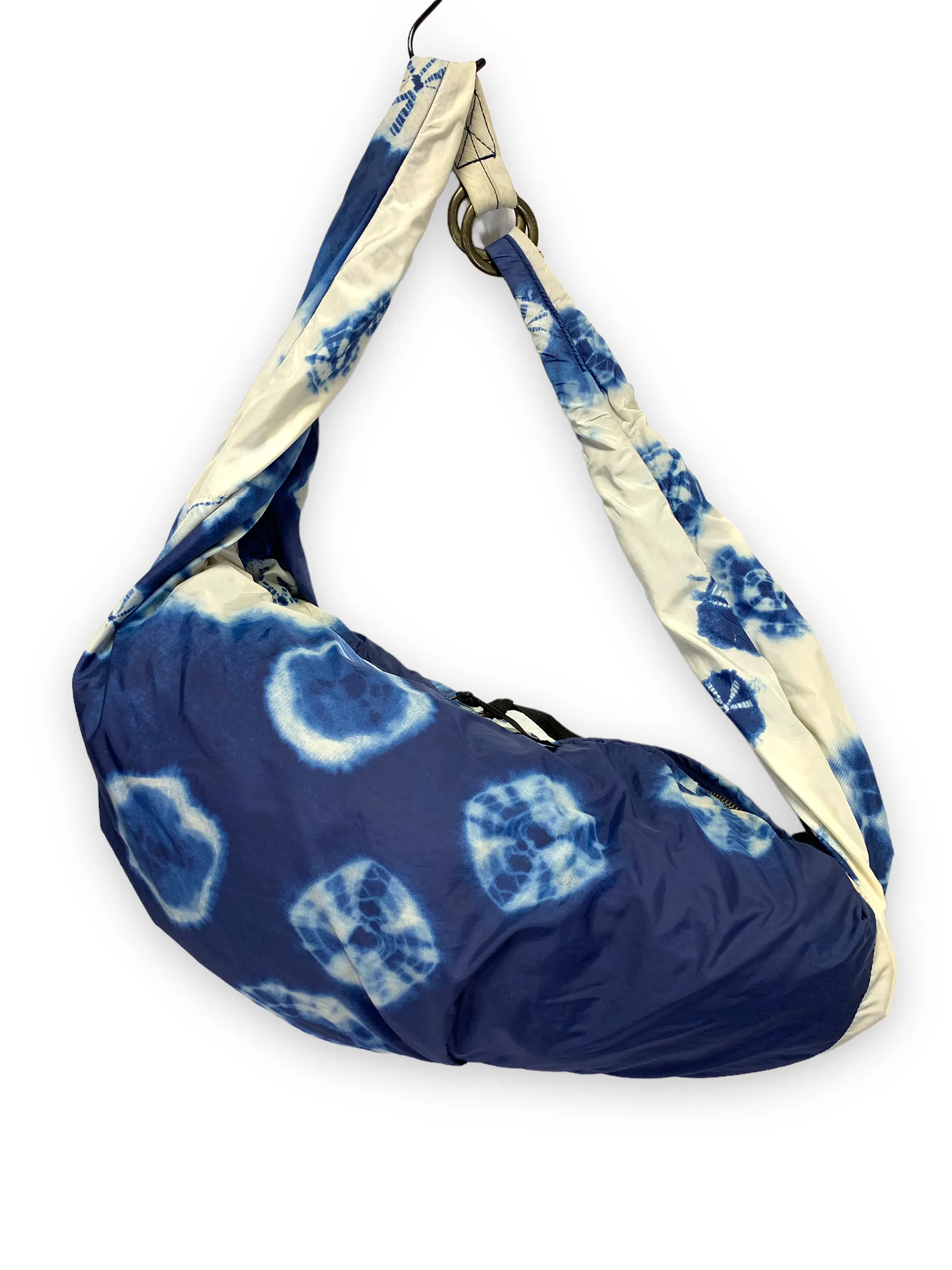 Kapital Kountry Tie Dye Nylon Snufkin Shoulder Bag Indigo