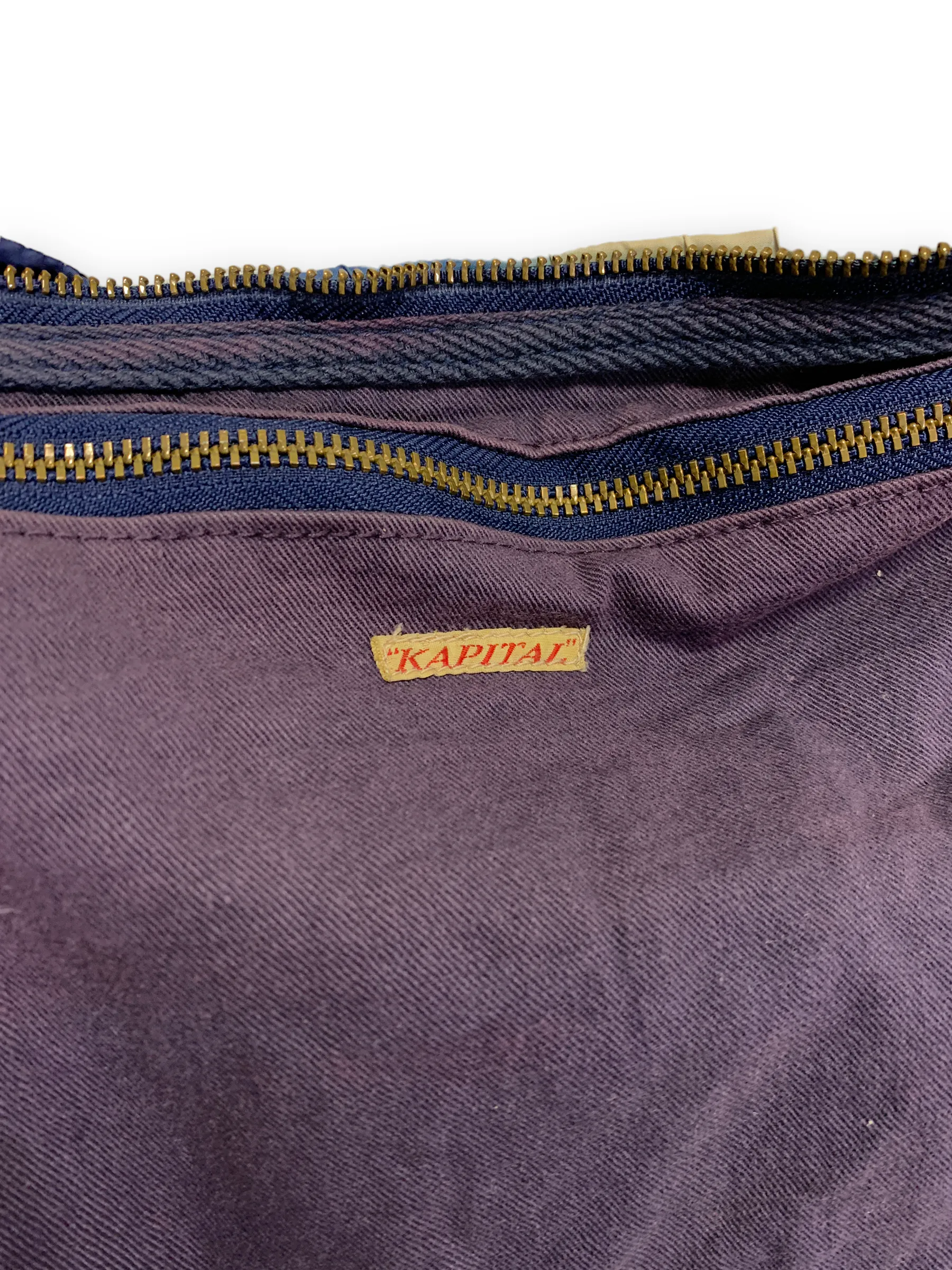 Kapital Kountry Tie Dye Nylon Snufkin Shoulder Bag Indigo