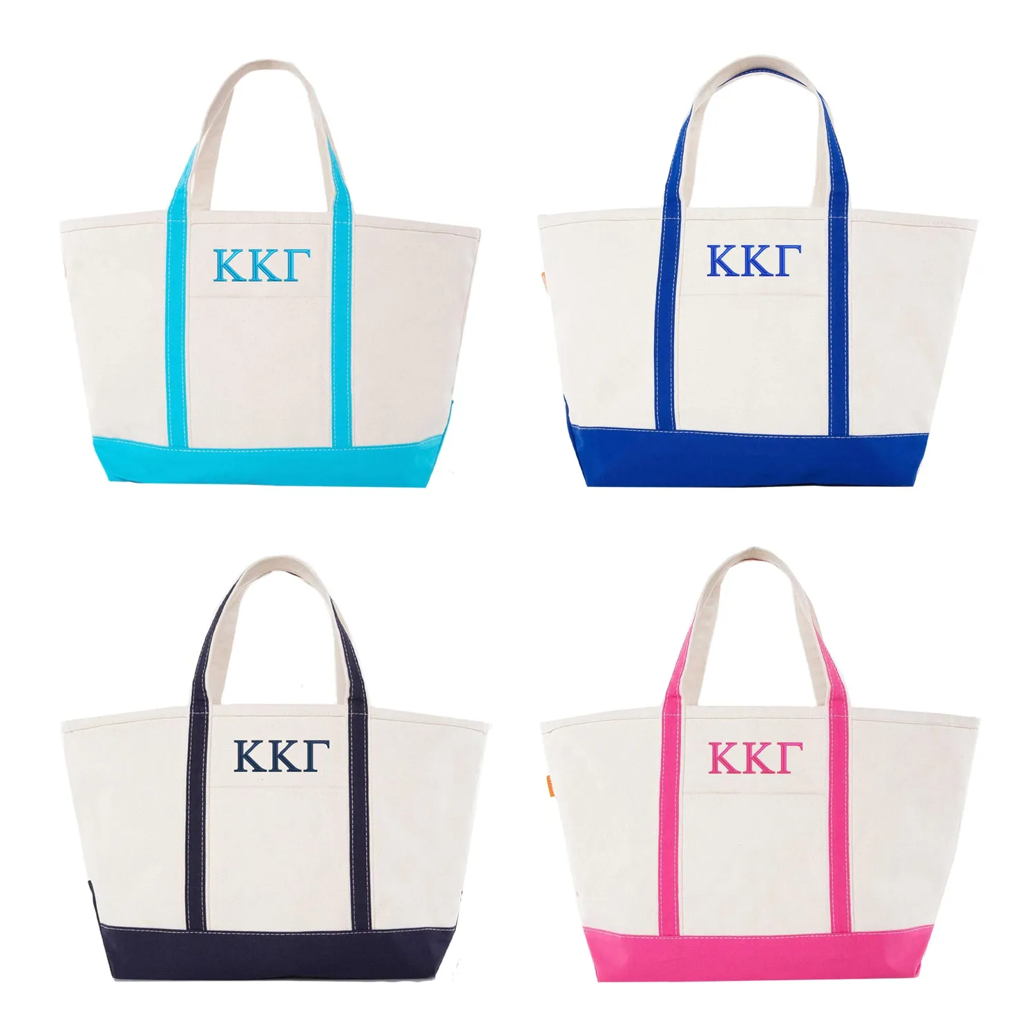Kappa Kappa Gamma Large Canvas Tote Bag