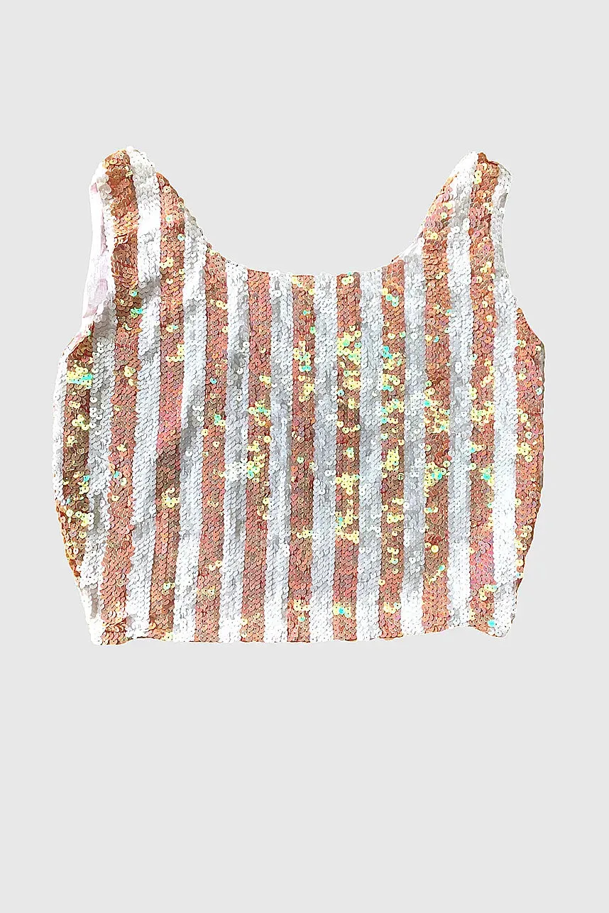 Karl Mart Save Money Live Better Sequin Supermarket Bag