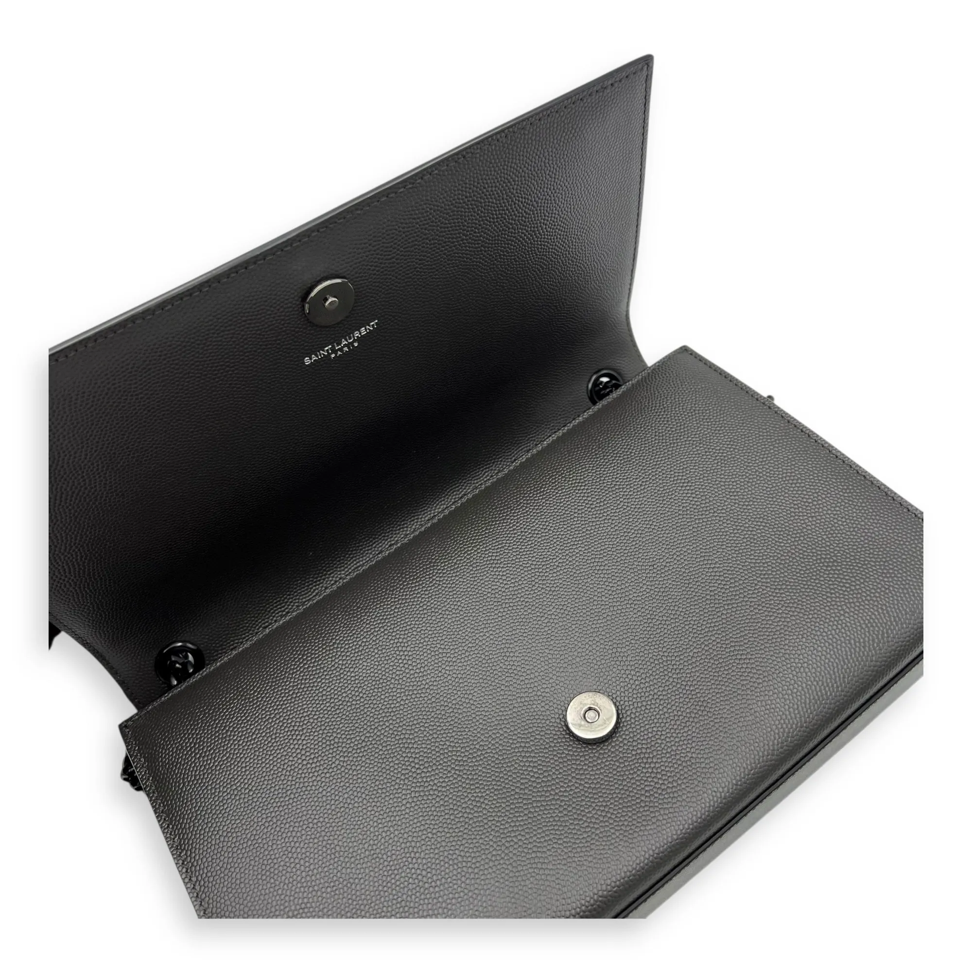 Kate Crossbody Bag Black in Caviar Leather, so black hardware
