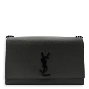 Kate Crossbody Bag Black in Caviar Leather, so black hardware