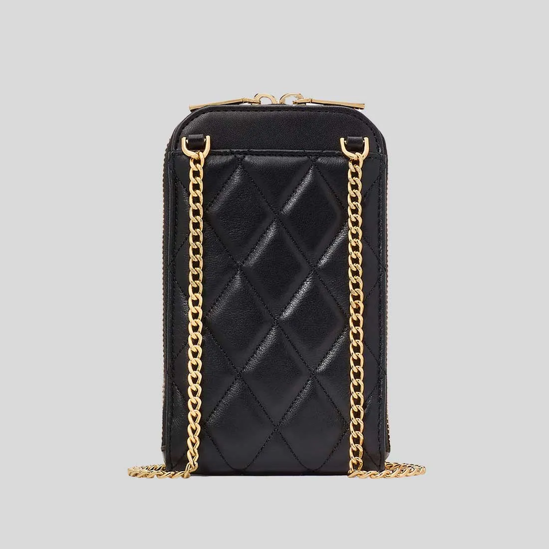 KATE SPADE Carey Quilted North South Phone Crossbody Bag Black RB-KC597