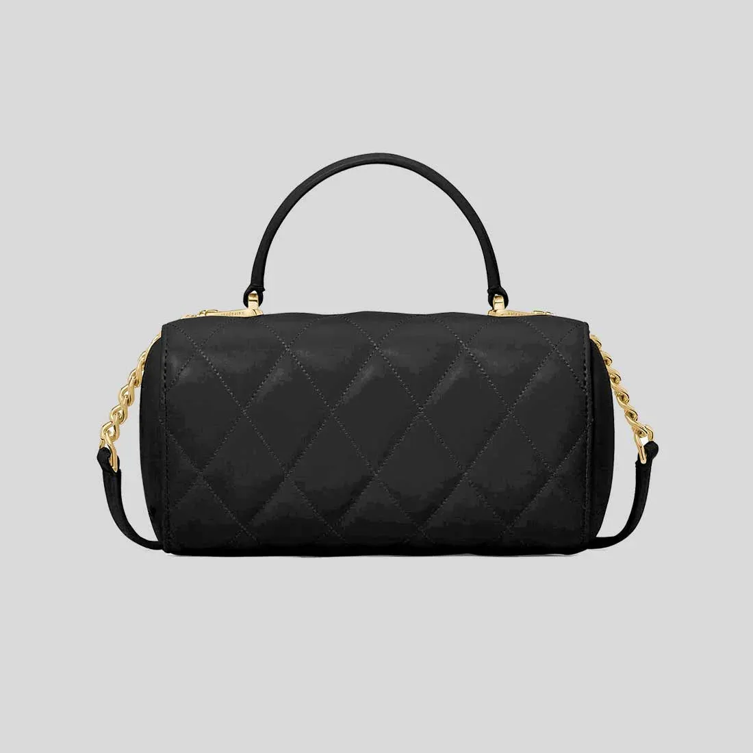 KATE SPADE Heart Barrel Quilted Crossbody Bag Black RB-KK175