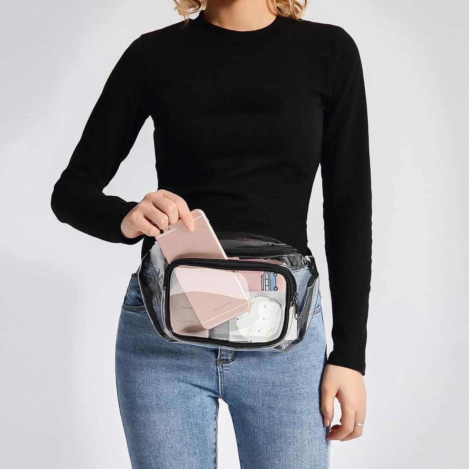 Kitty | Clear Stadium-Approved Waist and Sling Bag