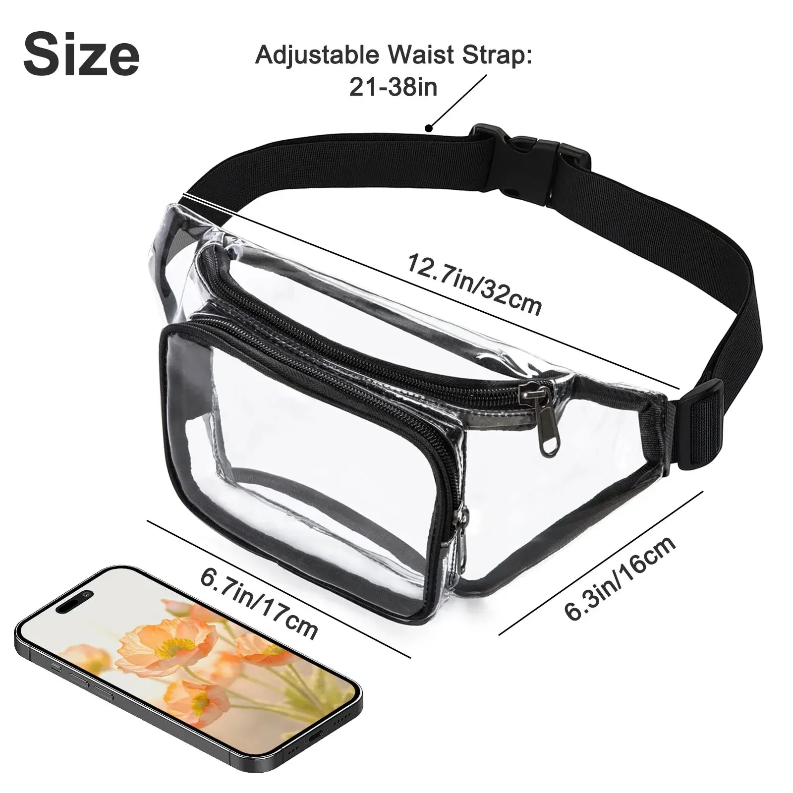 Kitty | Clear Stadium-Approved Waist and Sling Bag