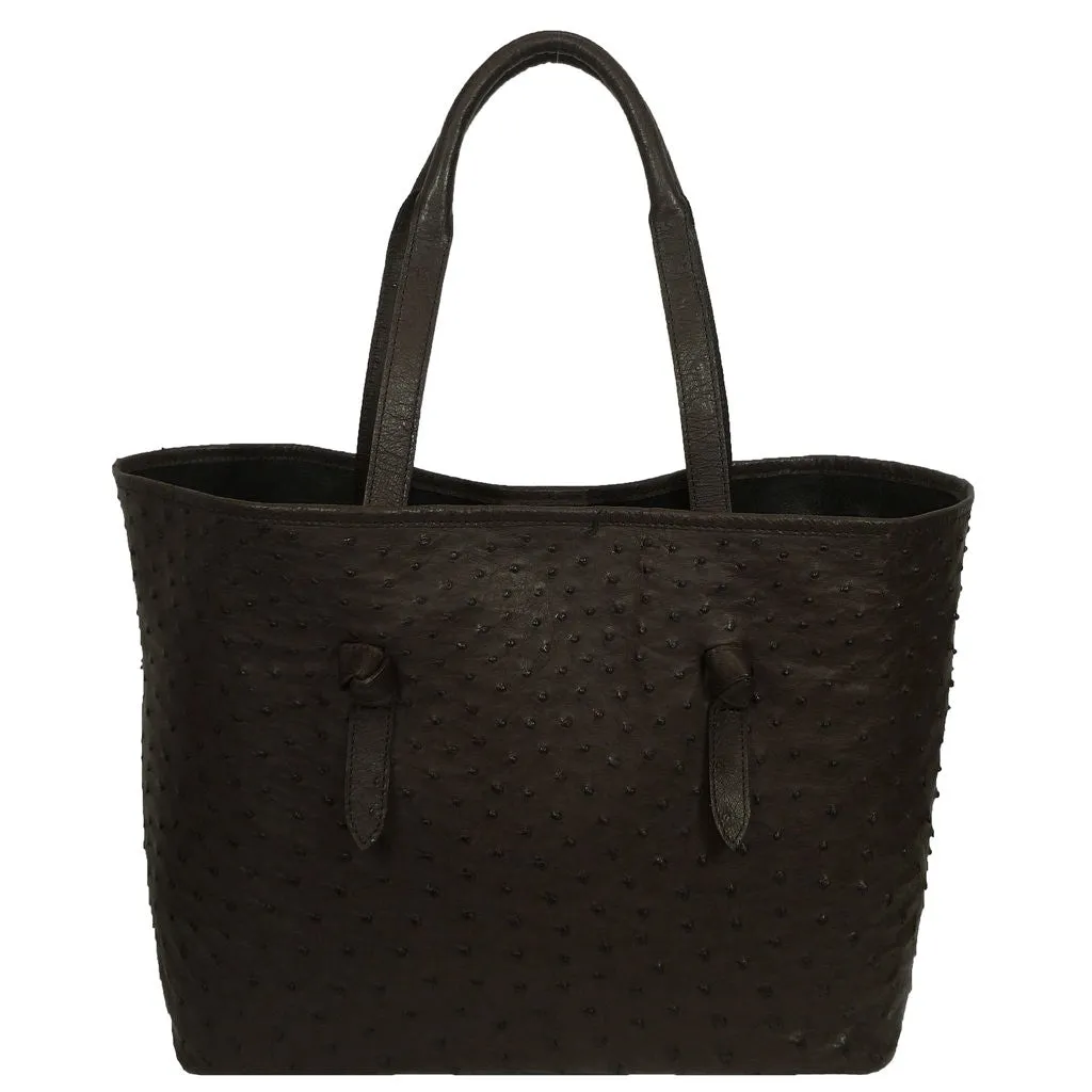 Knotted Tote in Ostrich