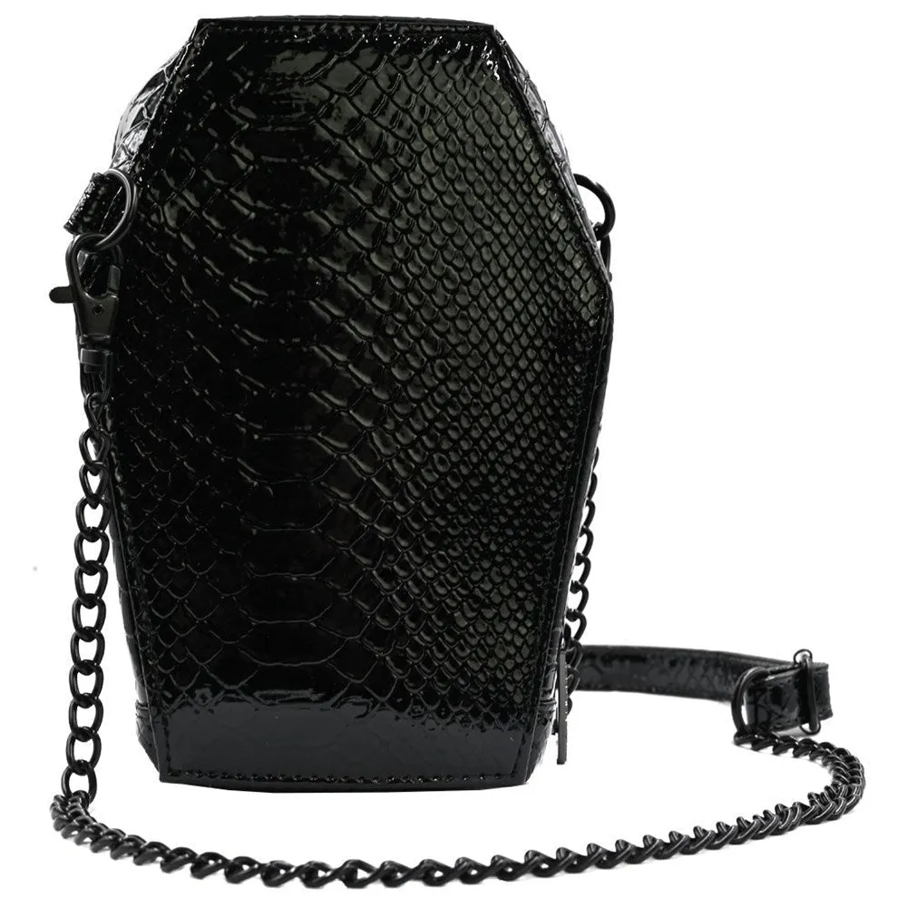 Kreepsville Coffin Mini Crossbody Skull Purse