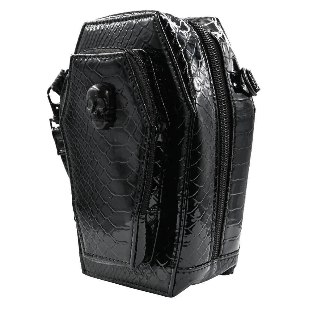 Kreepsville Coffin Mini Crossbody Skull Purse