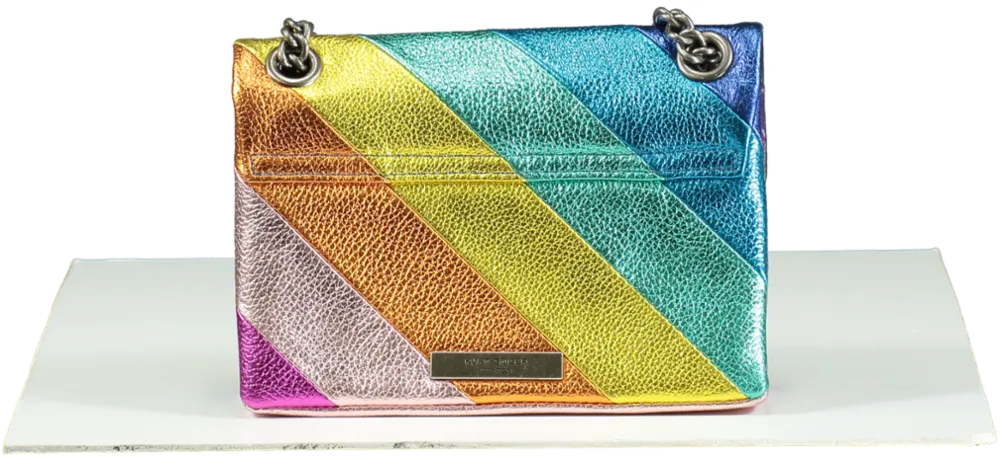 Kurt Geiger Multicoloured Metallic Rainbow Leather Kensington Bag