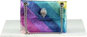 Kurt Geiger Multicoloured Metallic Rainbow Leather Kensington Bag