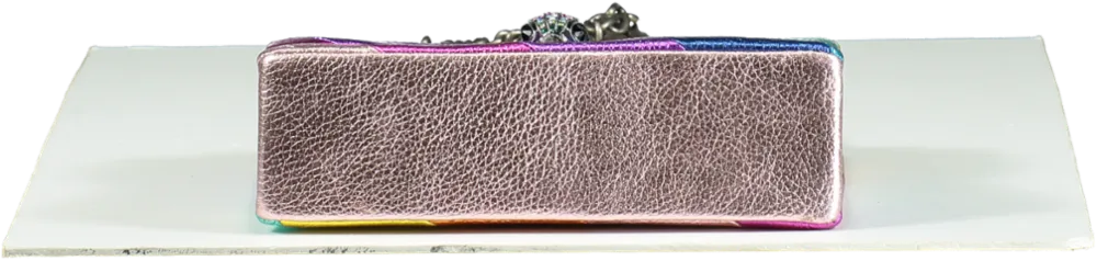 Kurt Geiger Multicoloured Metallic Rainbow Leather Kensington Bag