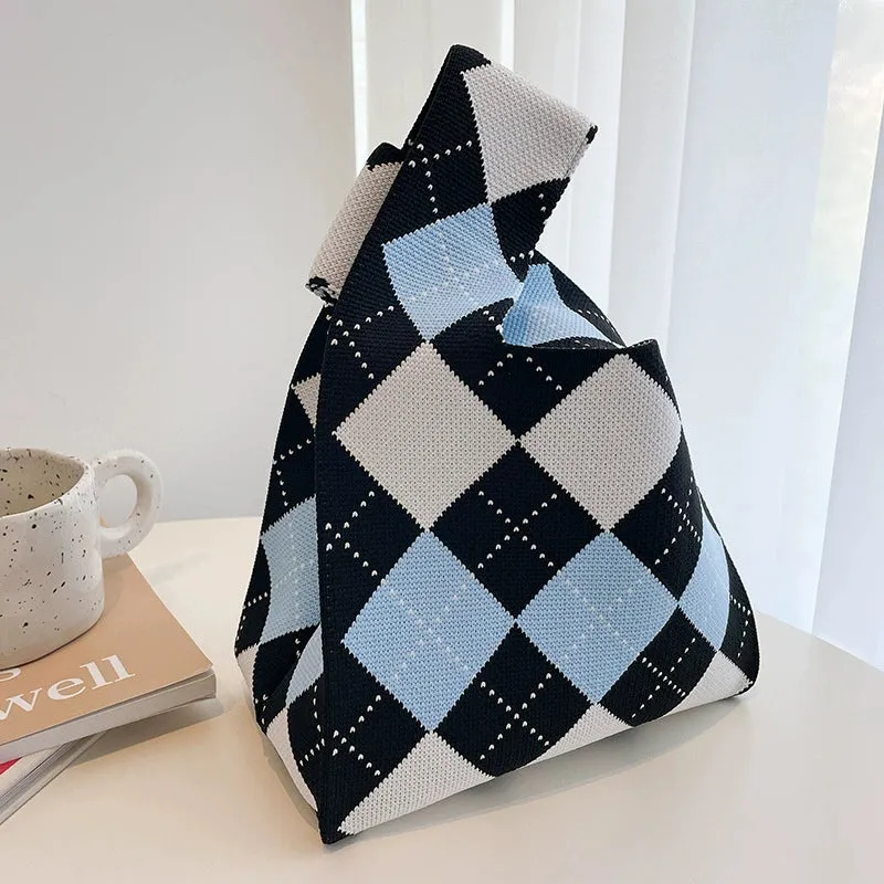 Large Capacity Women's Knitting Niche Style Handbag