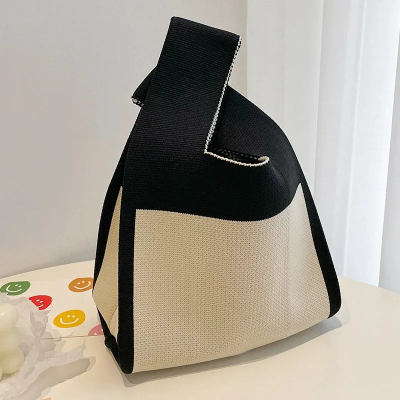 Large Capacity Women's Knitting Niche Style Handbag