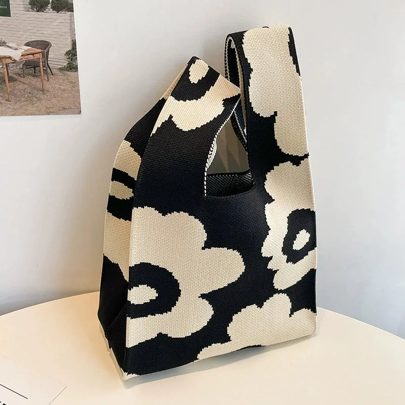 Large Capacity Women's Knitting Niche Style Handbag