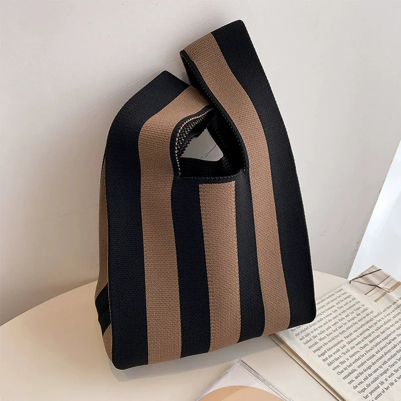 Large Capacity Women's Knitting Niche Style Handbag