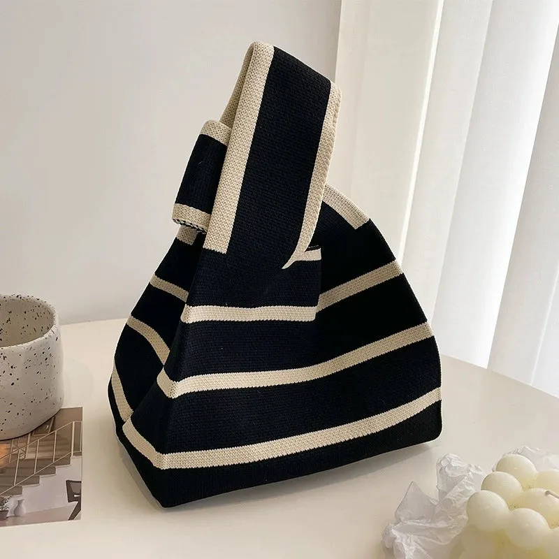 Large Capacity Women's Knitting Niche Style Handbag