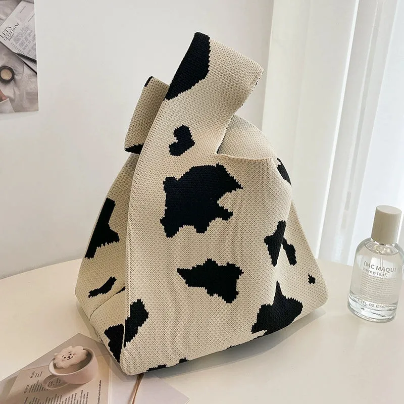 Large Capacity Women's Knitting Niche Style Handbag