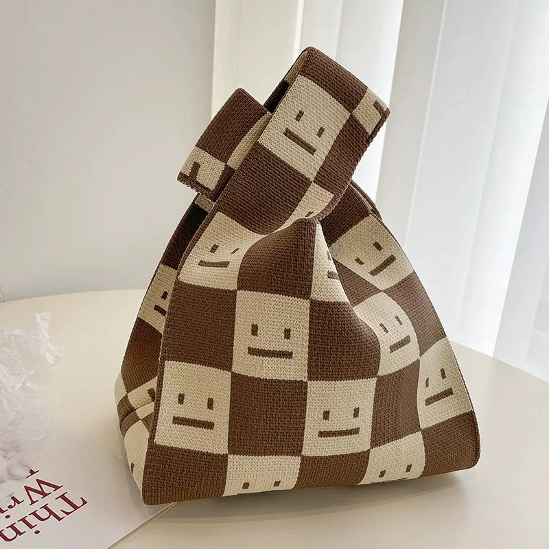 Large Capacity Women's Knitting Niche Style Handbag