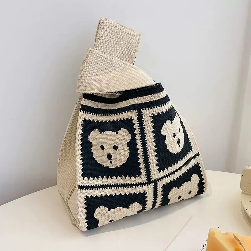 Large Capacity Women's Knitting Niche Style Handbag