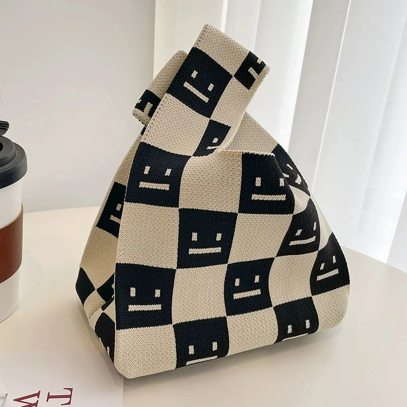 Large Capacity Women's Knitting Niche Style Handbag
