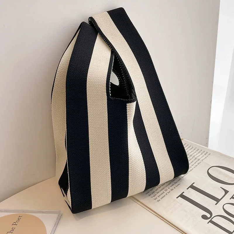 Large Capacity Women's Knitting Niche Style Handbag