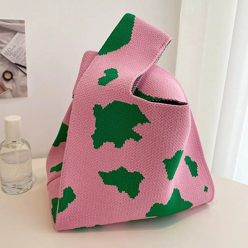 Large Capacity Women's Knitting Niche Style Handbag