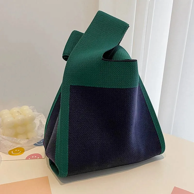 Large Capacity Women's Knitting Niche Style Handbag