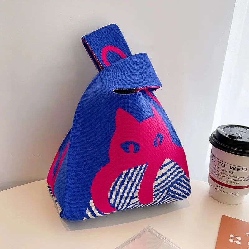 Large Capacity Women's Knitting Niche Style Handbag