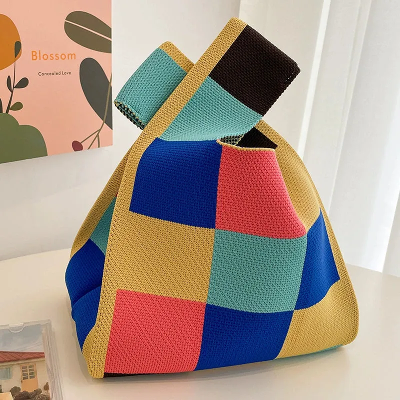 Large Capacity Women's Knitting Niche Style Handbag