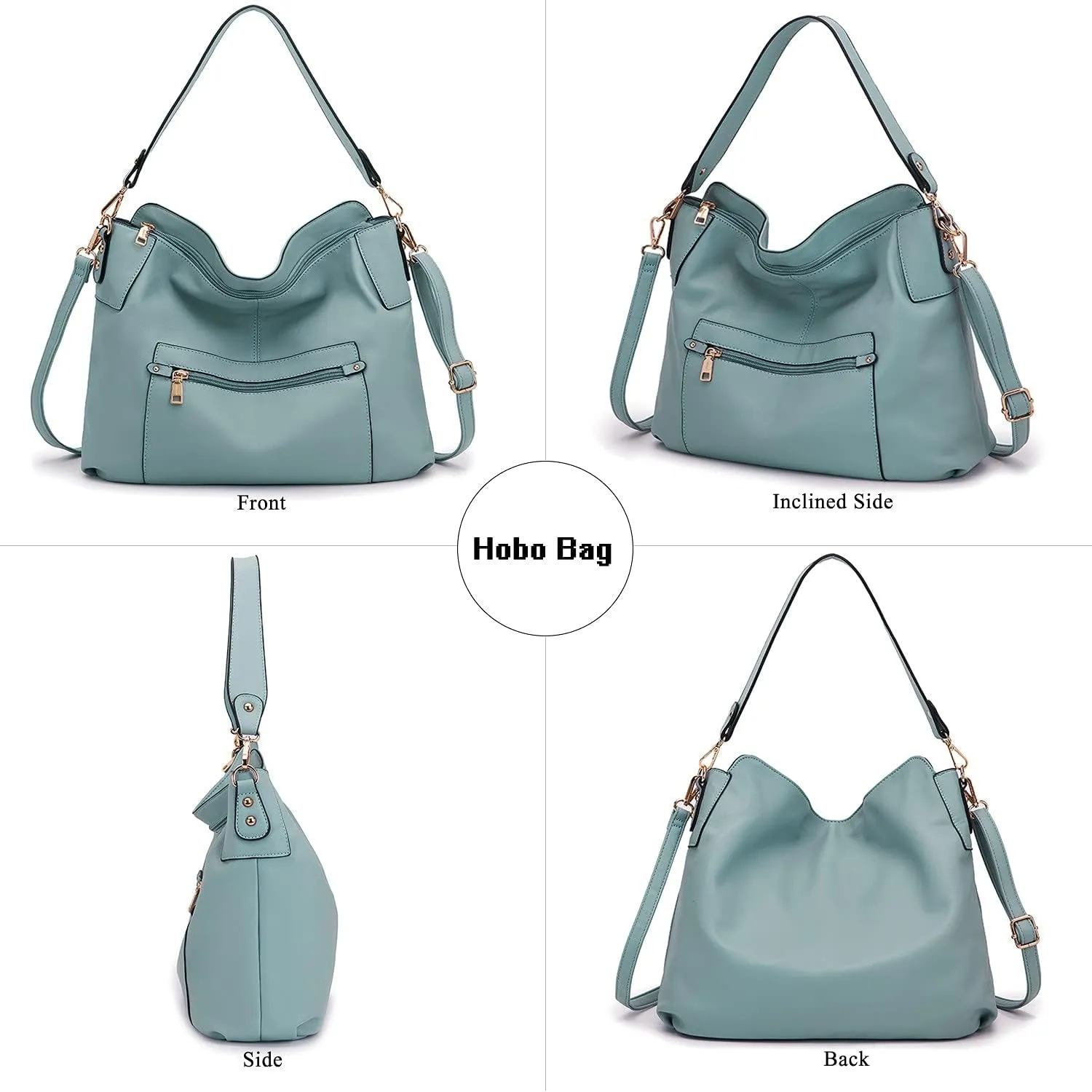 Large Crossbody Bags Shoulder Handbags & Wallet Set for Women