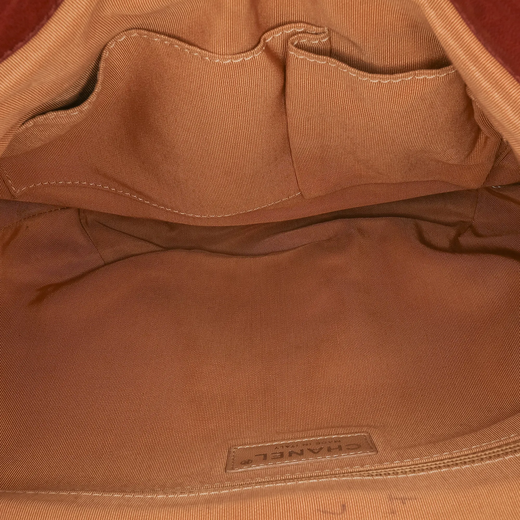 Large Quilted Lambskin Chain Around Flap