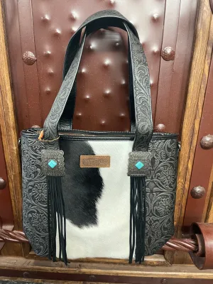 LARGE San Pueblo cowhide CROSSBODY BAG