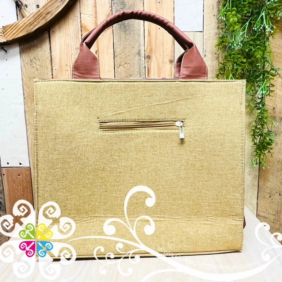 Large Square - Faux Leather Bag