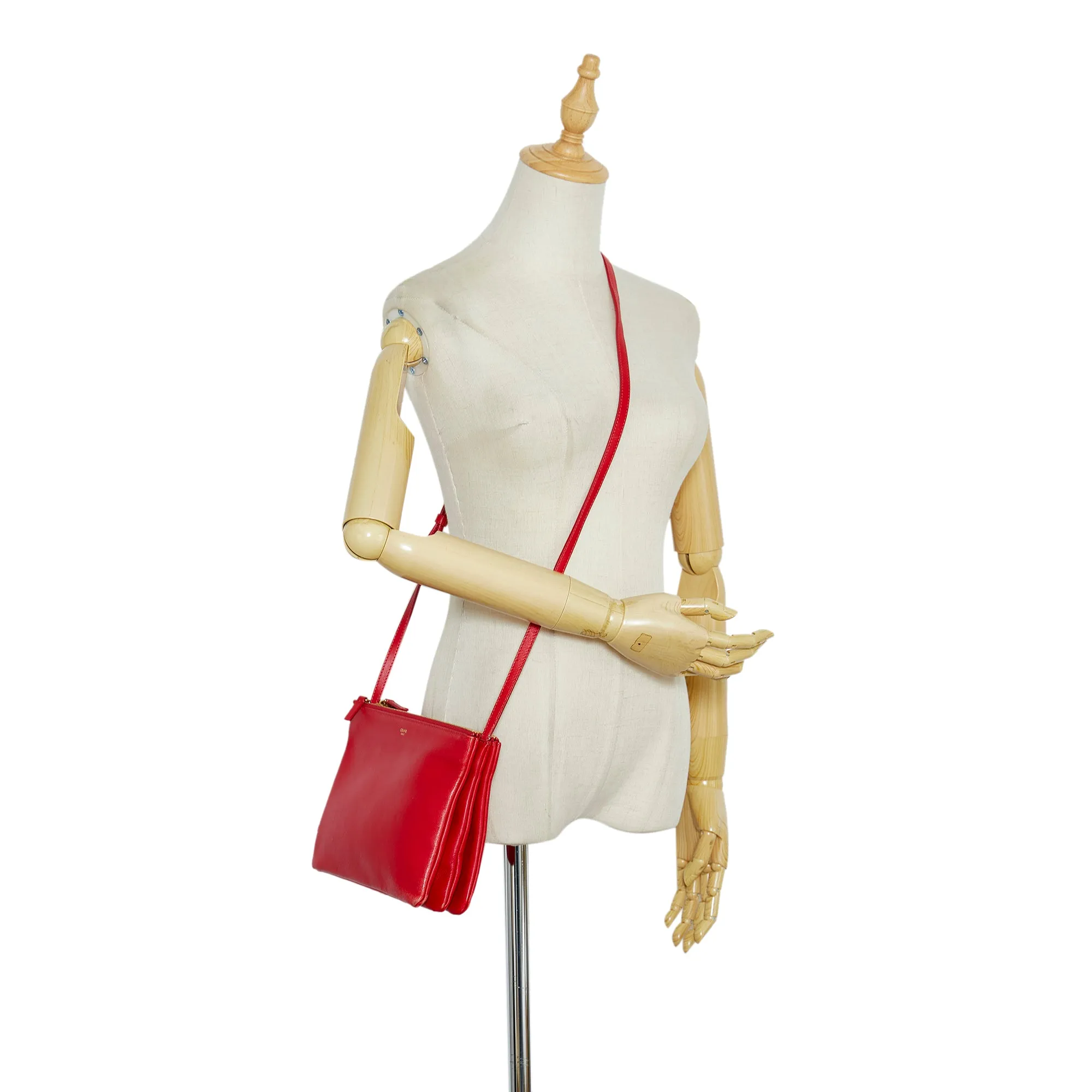 Large Trio Leather Crossbody Bag
