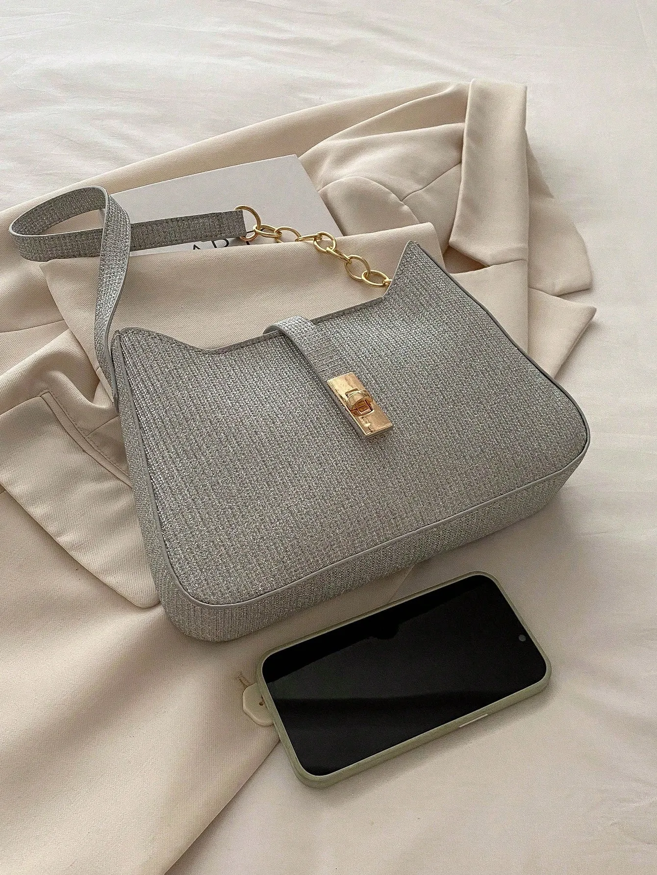Leather Armpit Temperament Light Chain Shoulder Bag