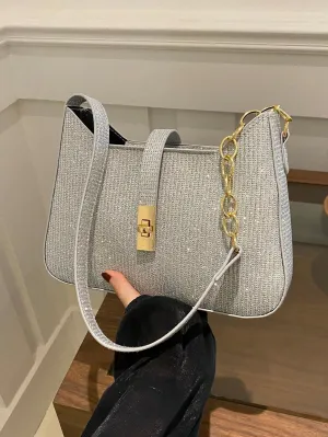 Leather Armpit Temperament Light Chain Shoulder Bag