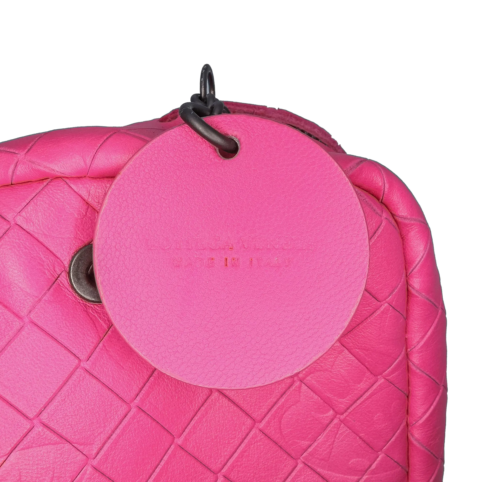 Leather Intrecciomirage Butterfly Chain Flap