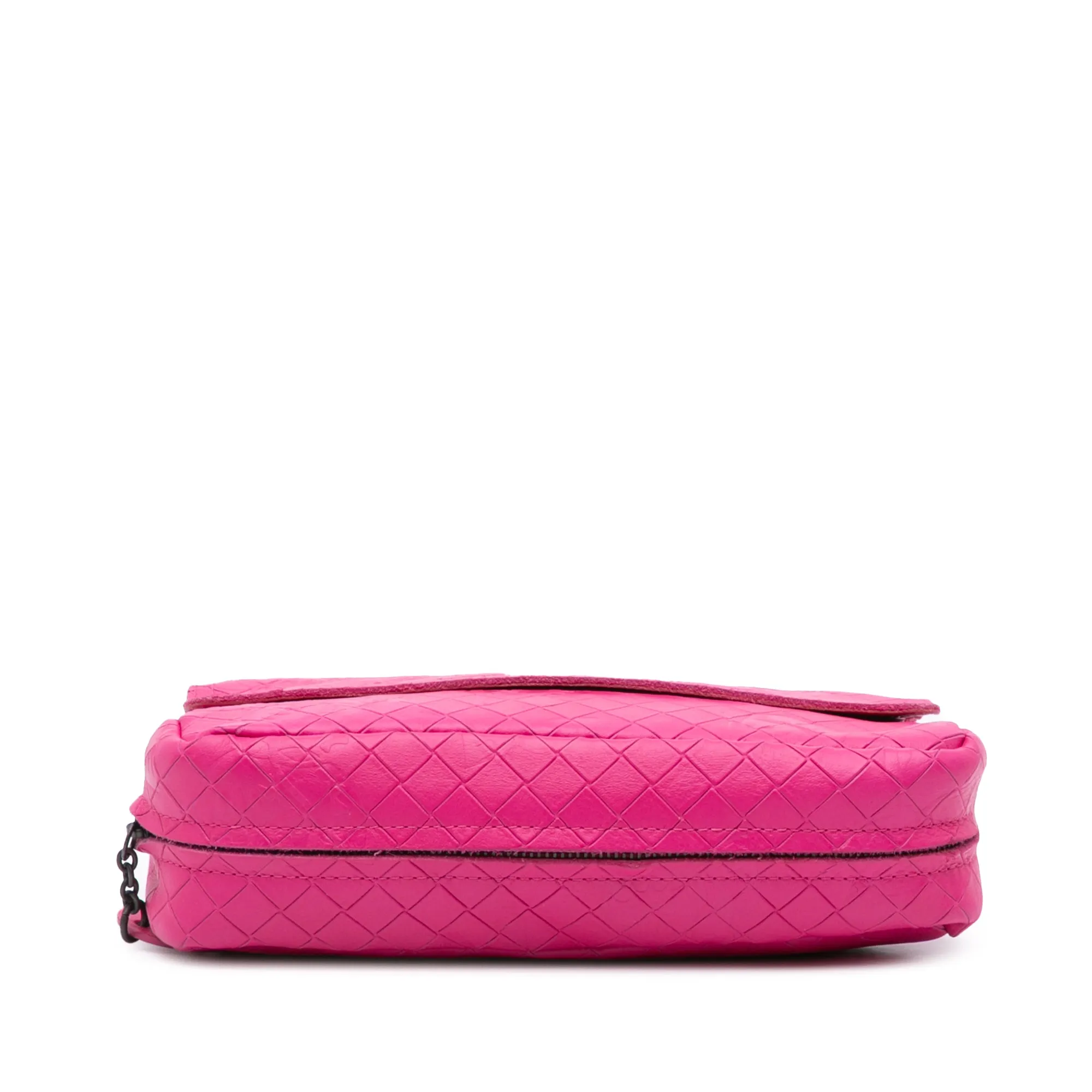 Leather Intrecciomirage Butterfly Chain Flap