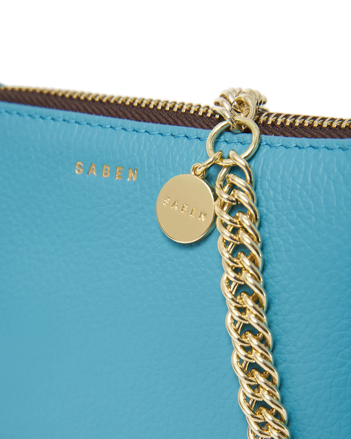 Lily Mini Crossbody Bag - Wave   Gold Curb Chain